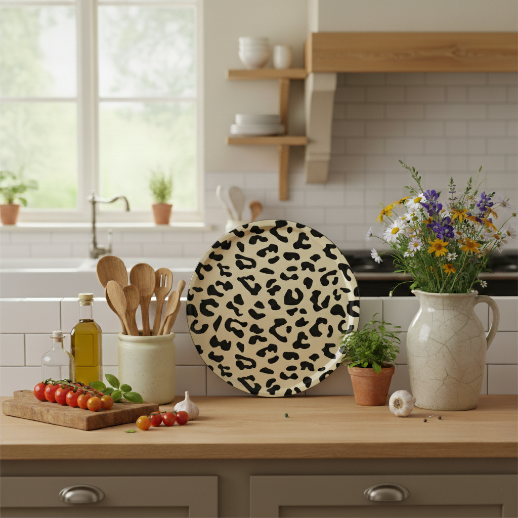 Plateau Léopard Ivoire