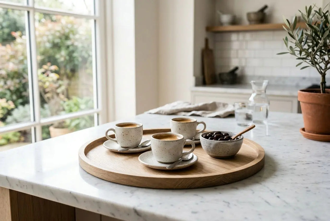 Plateau de service en bois rond : comparez prix et modèles