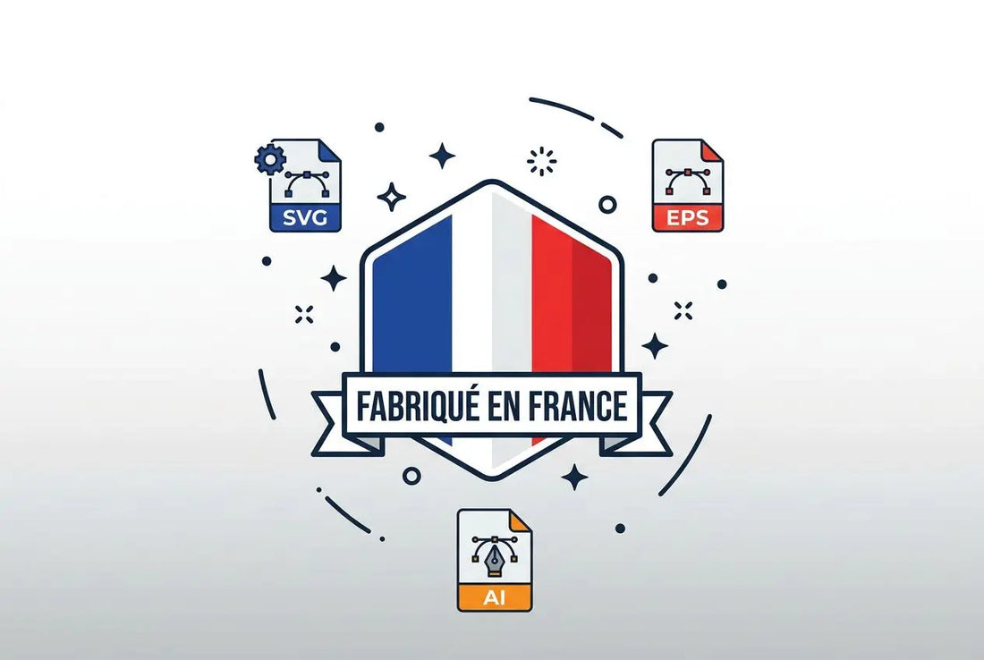 Logo fabriqué en france vectoriel : images libres de droits à télécharger