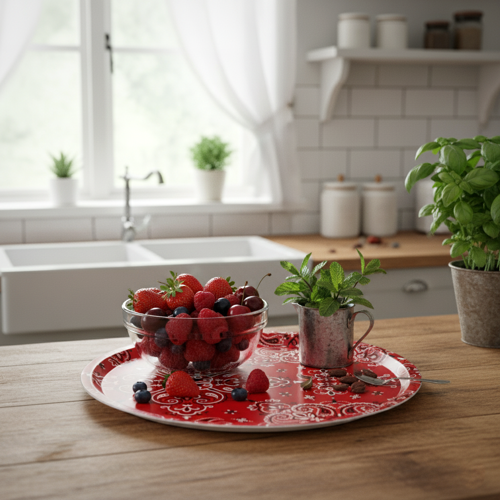 Plateau Bandana Coquelicot