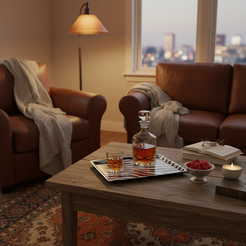 Plateau Zèbre rectangulaire