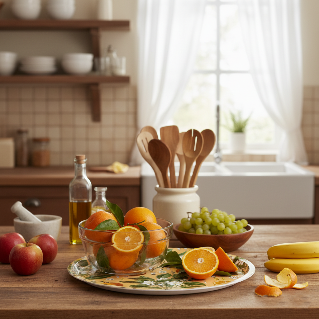 Plateau Oranges Rond