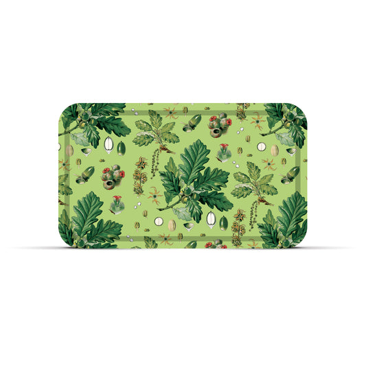 Plateau Bandana Ébène 47,5 × 27,5 cm – plateau de table chêne Made In France