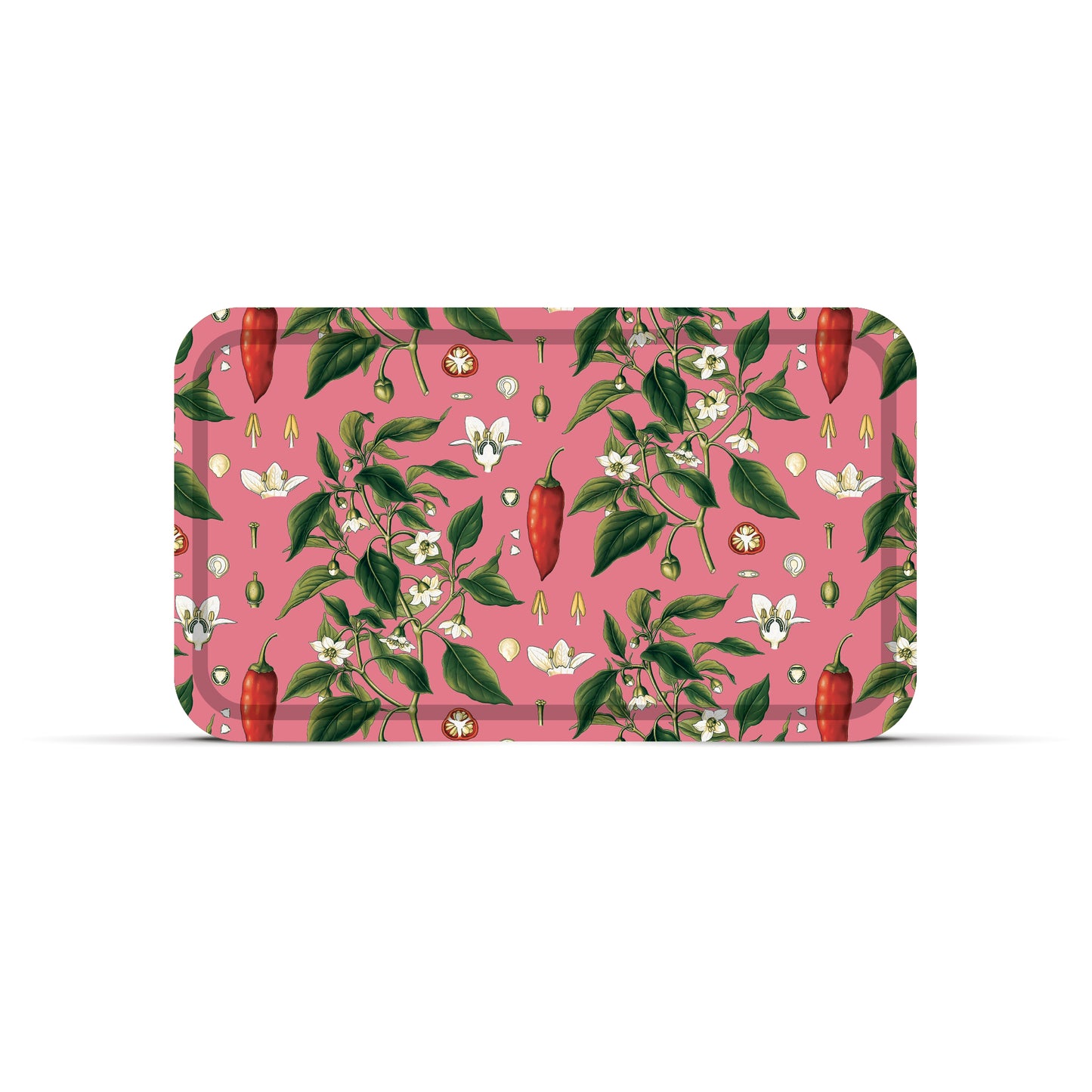 Plateau Piment : plateau rectangulaire rouge tendance pour la cuisine et l’apéro