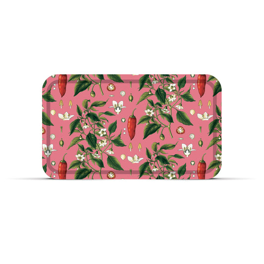 Plateau Piment : plateau rectangulaire rouge tendance pour la cuisine et l’apéro